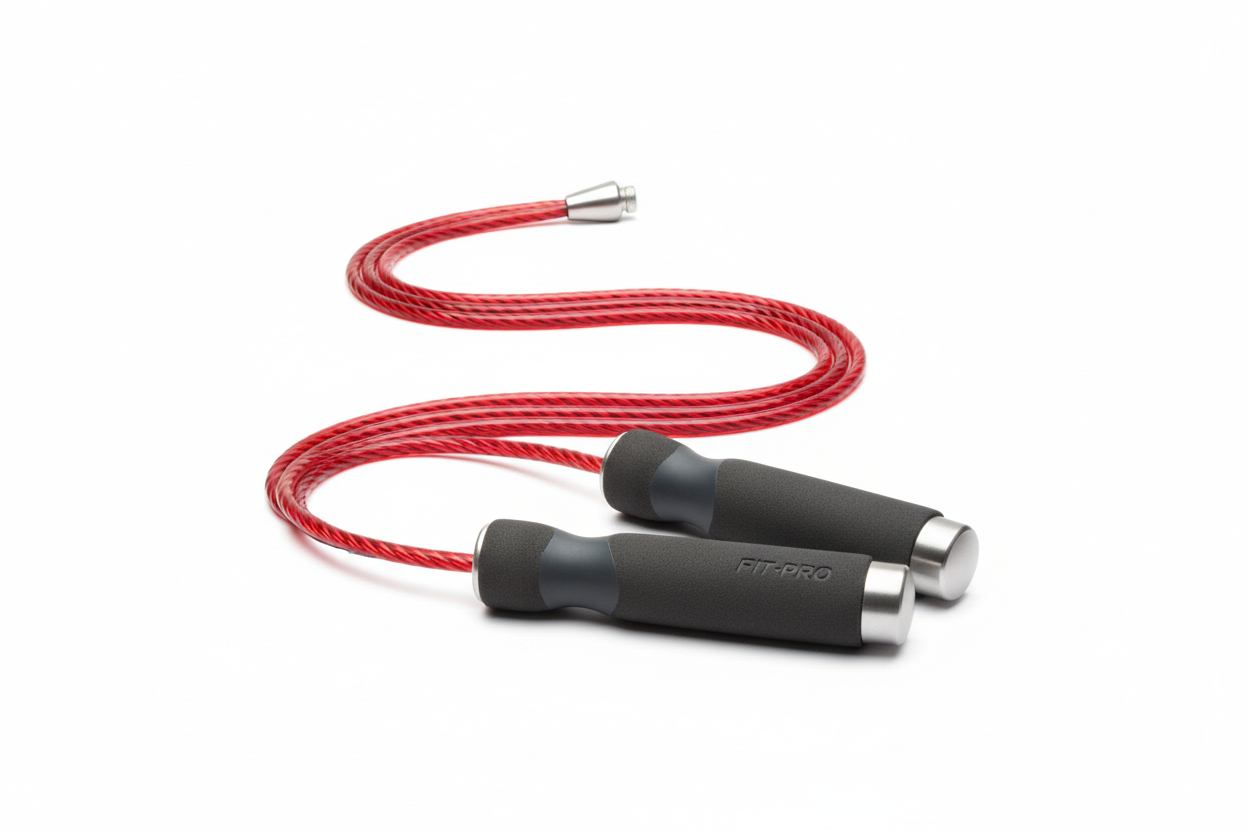 VFit Zone Skipping Rope - Adjustable Jump Rope for Cardio and Weight Loss