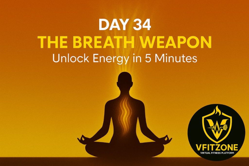 Day 34: Power Breathing Ritual – Boost Energy in 5 Min | VfitZone