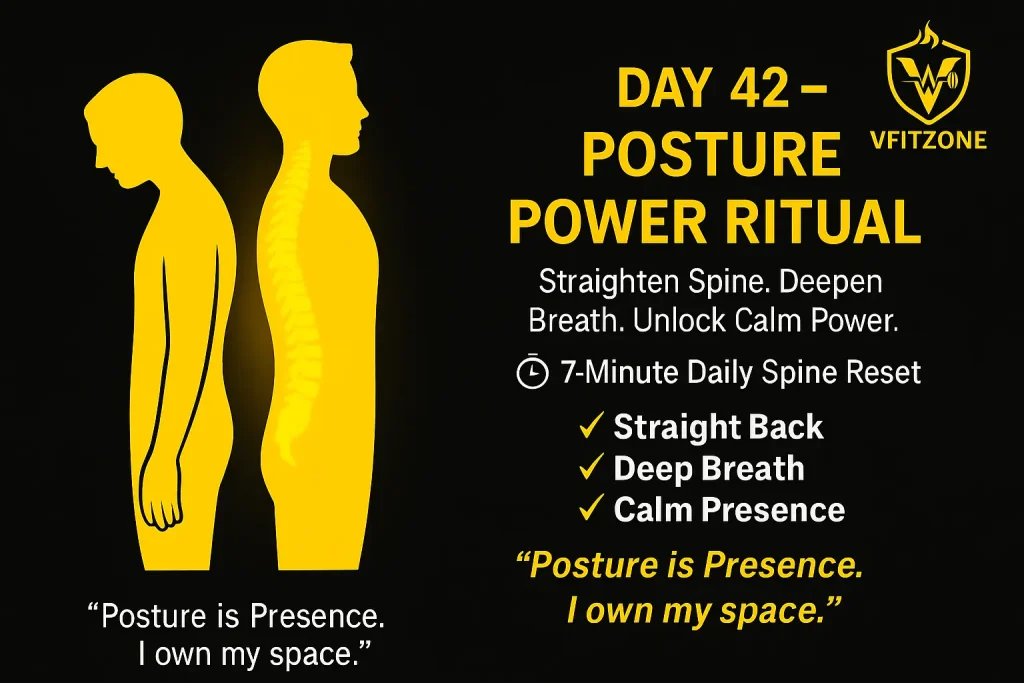 🧘‍♂️ Day 42 – The Posture Power Ritual: Unlock Alignment, Confidence & Flow | VfitZone