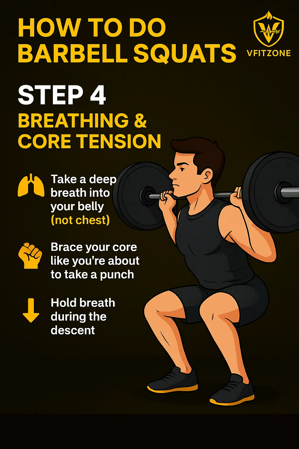 🌬️ Step 4 Breathing and Core Tension | VfitZone 365 Day Fitness Challenge