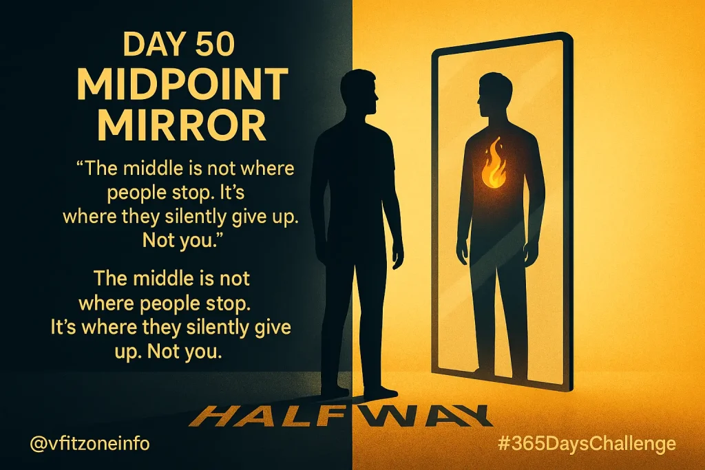 🧭 Day 50 – The Midpoint Mirror: Track, Trigger, Transform | VfitZone