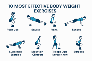 10 most effective bodyweight exercises for full body workout- vfitzone